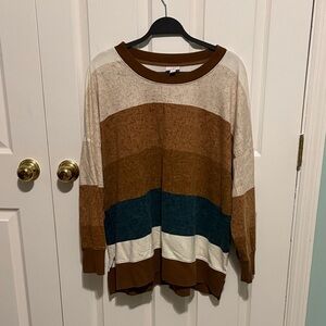 LuLaRoe Multicolor Striped Sweatshirt